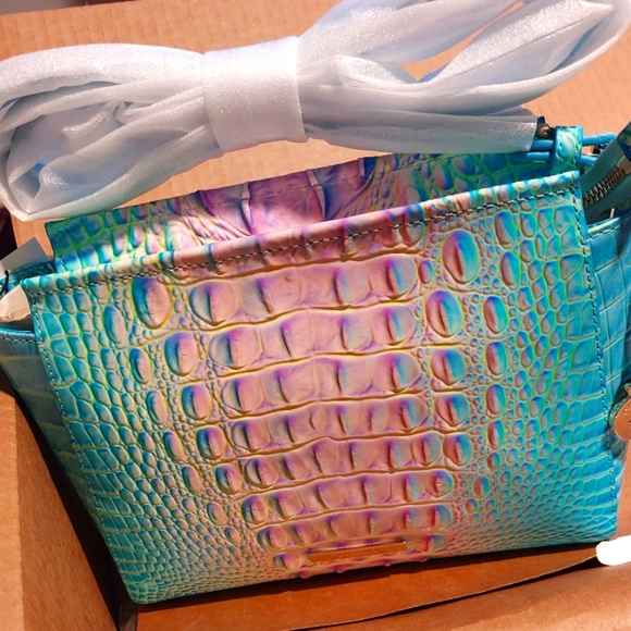 Brahmin cotton candy ombre Melbourne hillary crossbody NWT - Picture 5 of 15